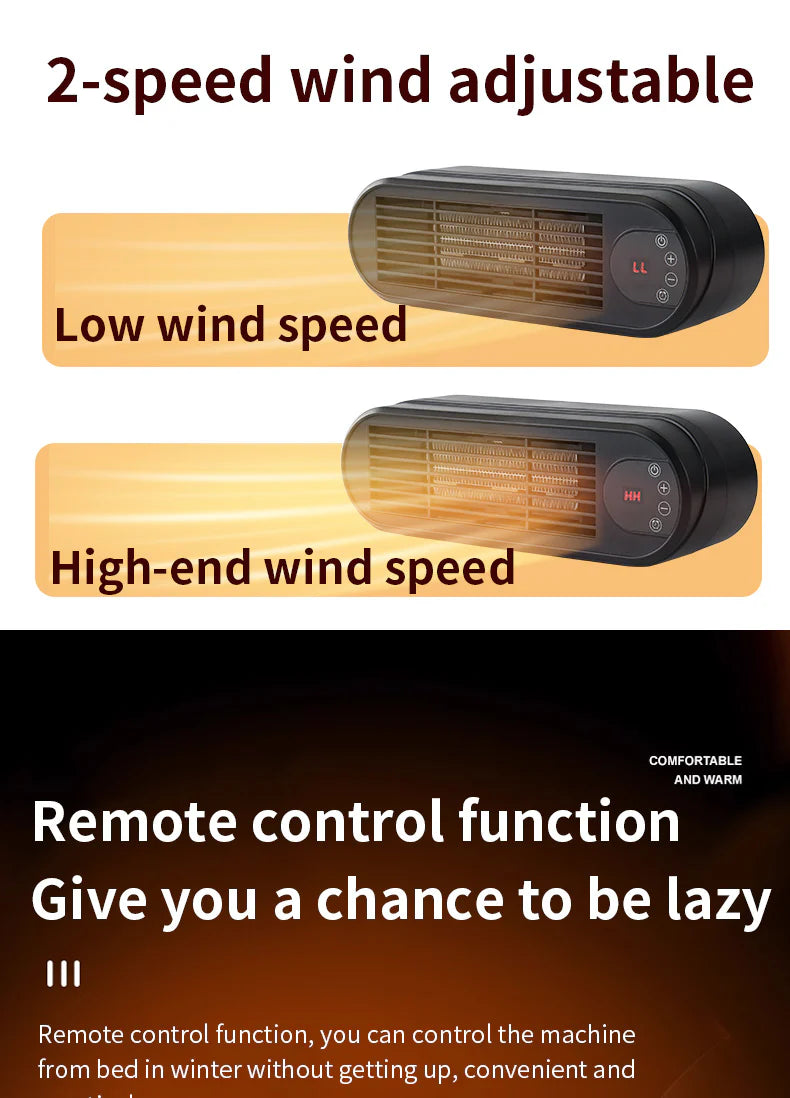 Desktop Heater | Small Home Heater | Portable Hot Air Blower