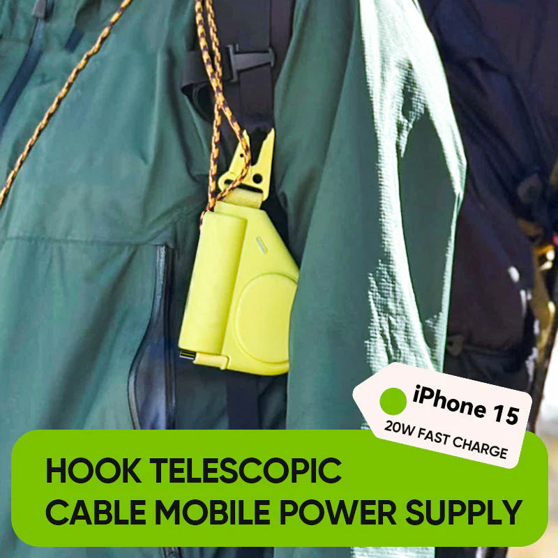 Power Bank with Retractable Charging Cable