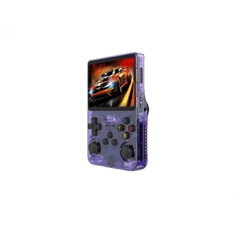 ,3.5-Inch IPS Screen Retro Gaming Console,3500mAh,Built in 20000+ Games. (Transparent Red-64G(20000+ Games)) 