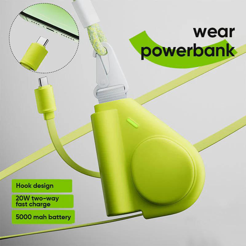 Power Bank with Retractable Charging Cable