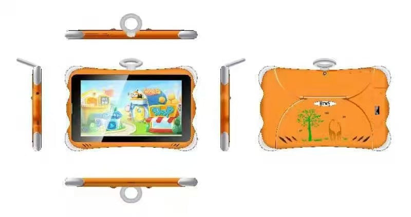 Kids Tablet 7 inch Android 12, 4GB RAM 32GB ROM, WiFi, Dual Camera with Silicone Case