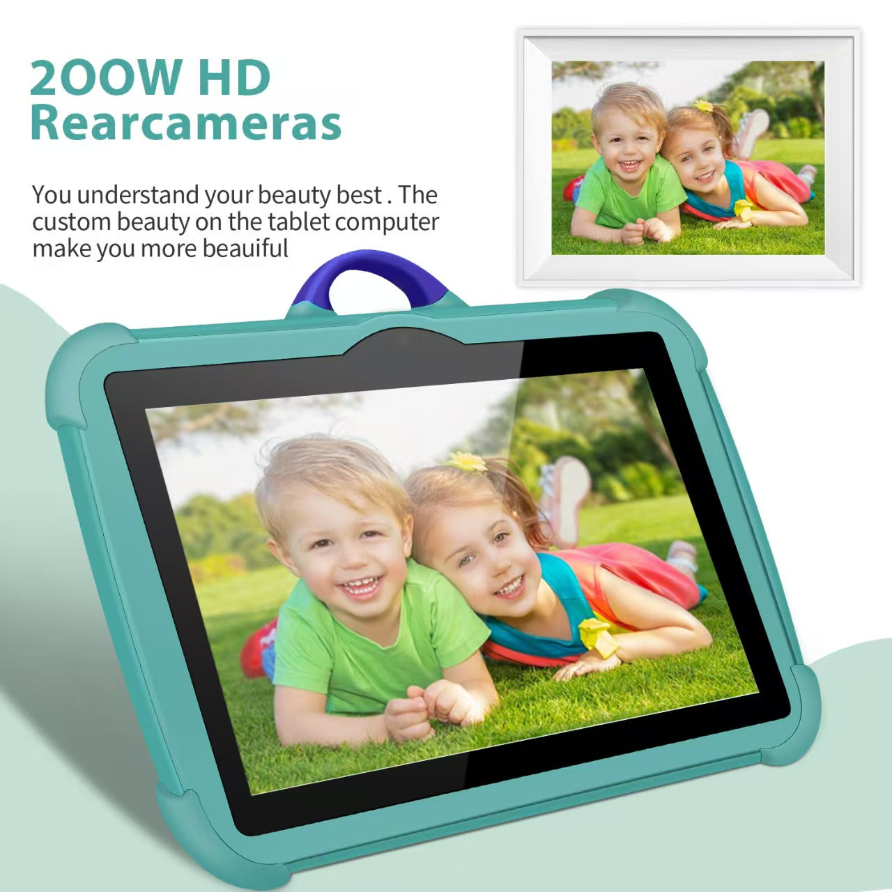 Kids Tablet 7 inch Android 13, 4GB RAM 64GB ROM, with Parental Control, WiFi, Dual Camera with Silicone Case, 1PCS(Pink)