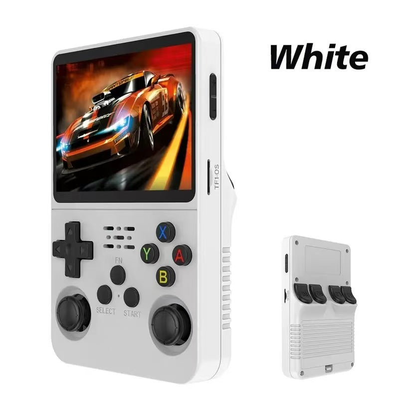 ,3.5-Inch IPS Screen Retro Gaming Console,3500mAh,Built in 20000+ Games. (Transparent Red-64G(20000+ Games)) 