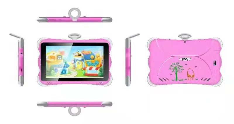 Kids Tablet 7 inch Android 12, 4GB RAM 32GB ROM, WiFi, Dual Camera with Silicone Case