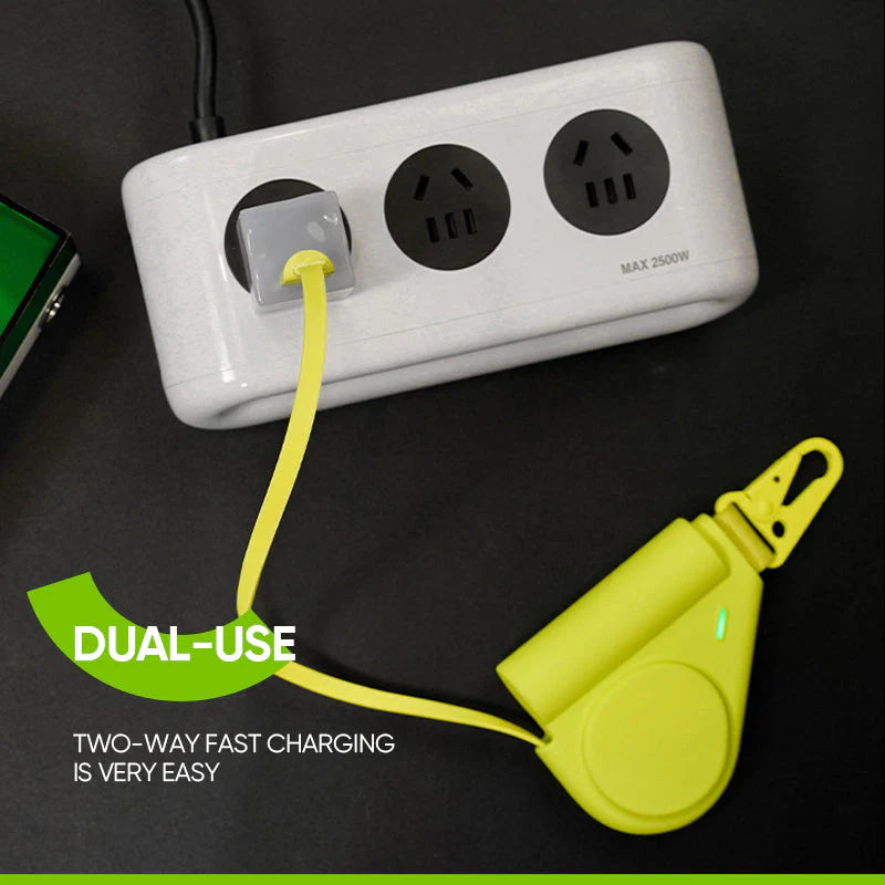 Power Bank with Retractable Charging Cable