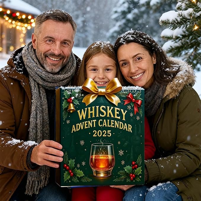 Whiskey Advent Calendar, 2025 New Whiskey Advent Calendar, 24 Days of Christmas Advent Calendar Boxes, A Daily Tasting Journey Through the Diverse Flavors of W-hiskey