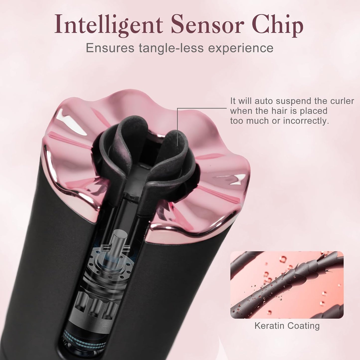 Automatic Hair Curler Machine , Ceramic Curling Iron