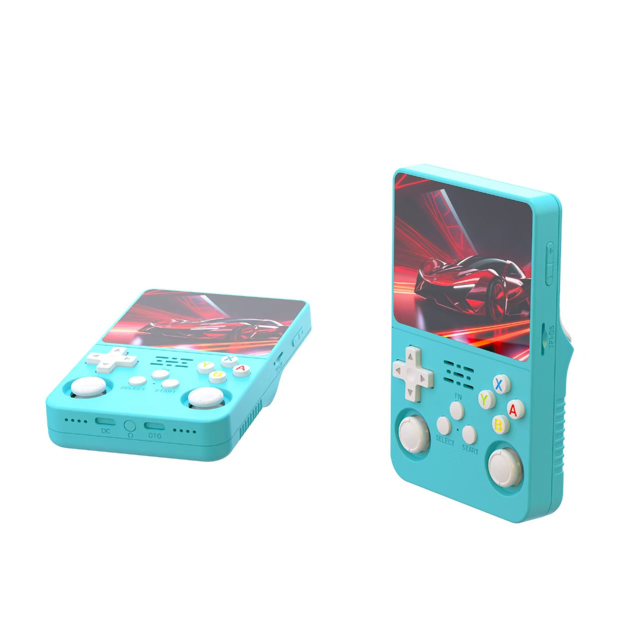 ,3.5-Inch IPS Screen Retro Gaming Console,3500mAh,Built in 20000+ Games. (Transparent Red-64G(20000+ Games)) 