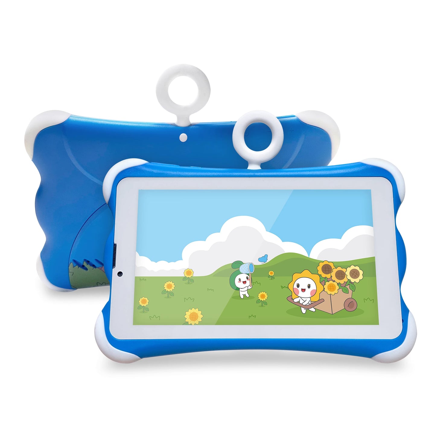 Kids Tablet 7 inch Android 12, 4GB RAM 32GB ROM, WiFi, Dual Camera with Silicone Case