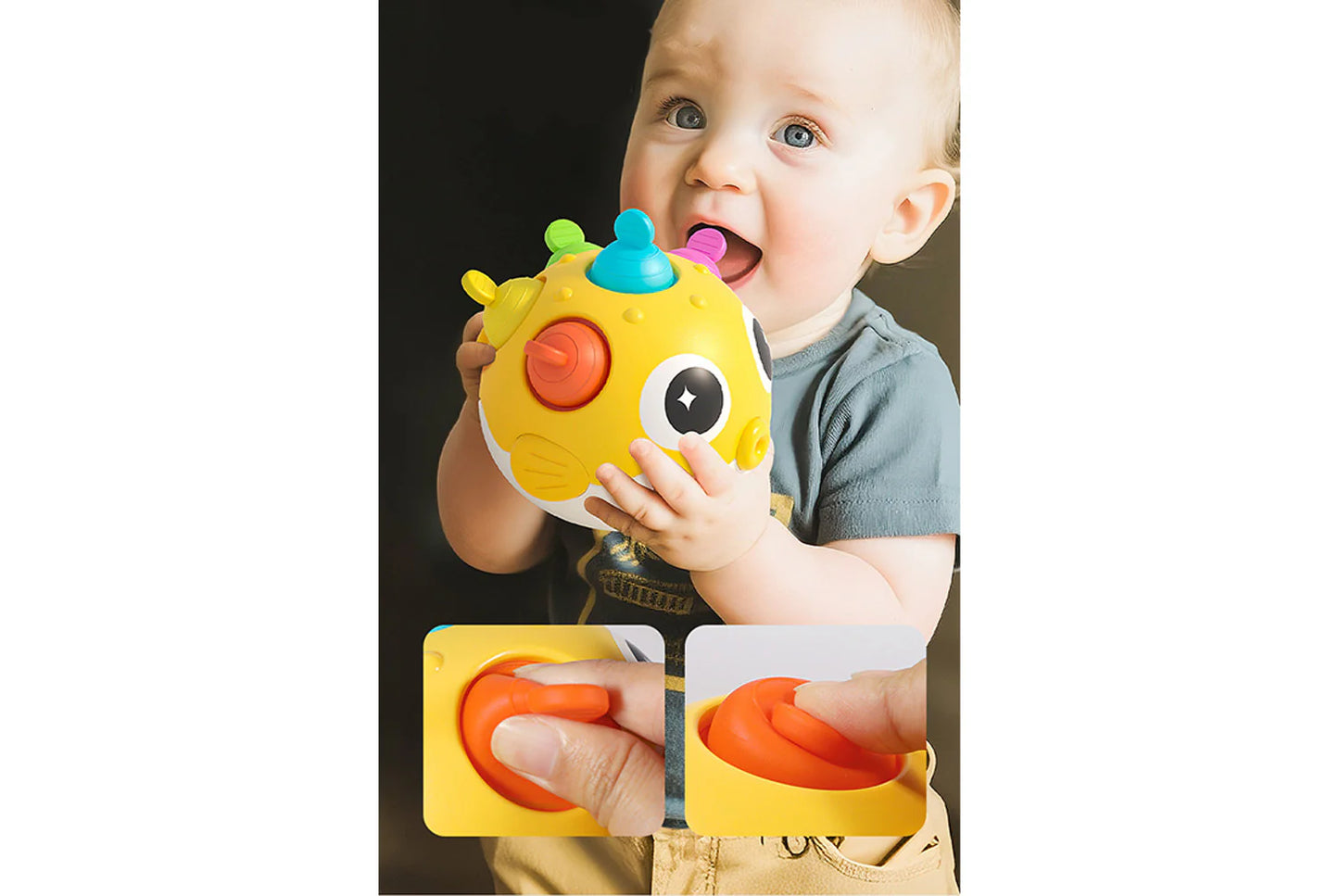 Baby Tumbler Toy | Early Childhood Education Rattle for 0-1 Year Olds | Newborn Visual and Audio Training