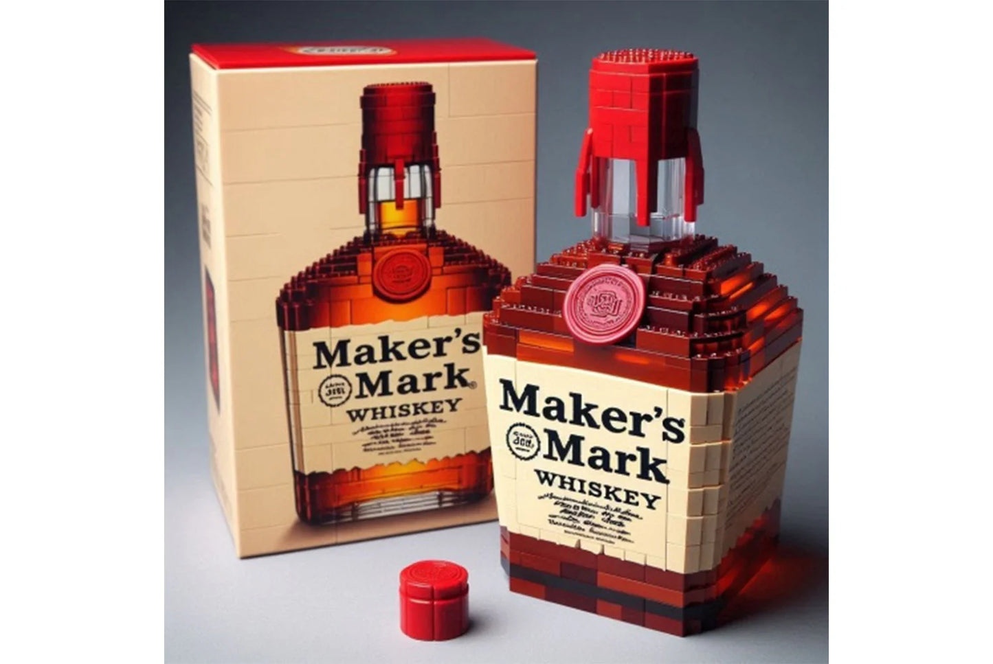 Whiskey Bottle Building Blocks