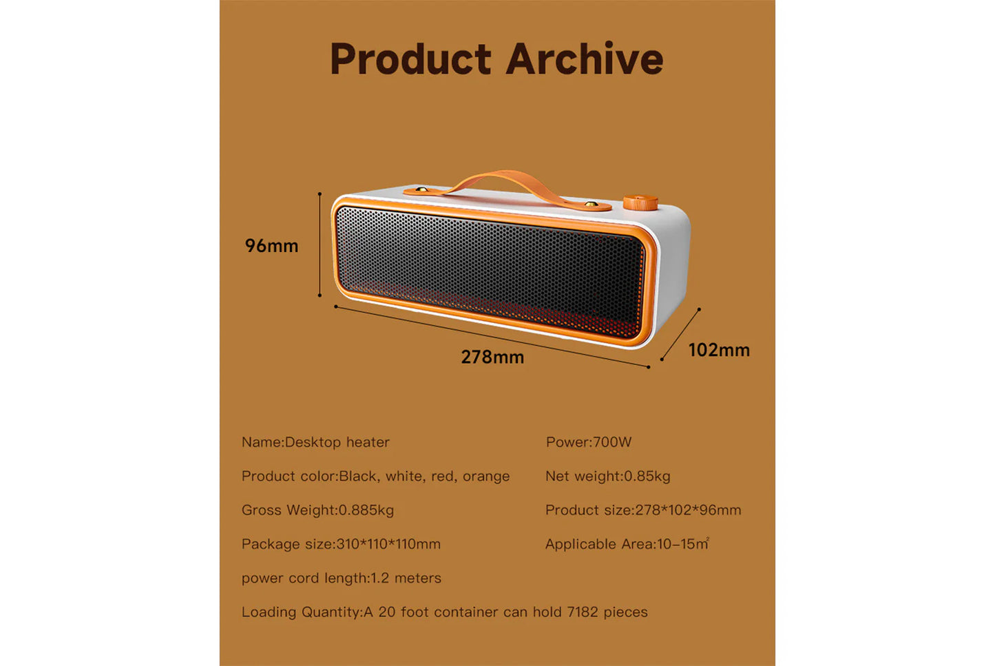 Home Mini Heater | Office Desk Heater | Low-Energy Hand Warmer
