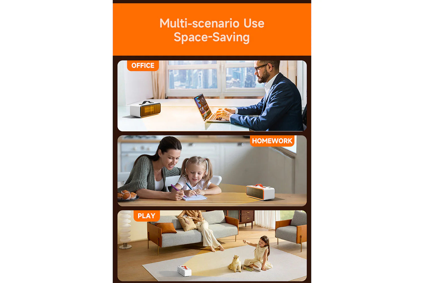 Home Mini Heater | Office Desk Heater | Low-Energy Hand Warmer