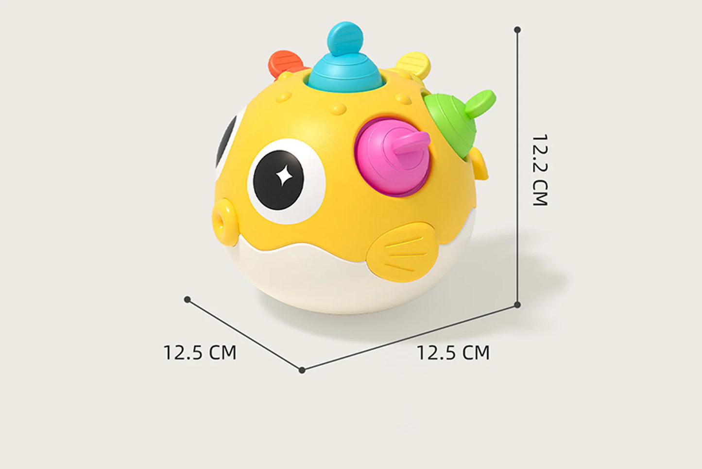 Baby Tumbler Toy | Early Childhood Education Rattle for 0-1 Year Olds | Newborn Visual and Audio Training
