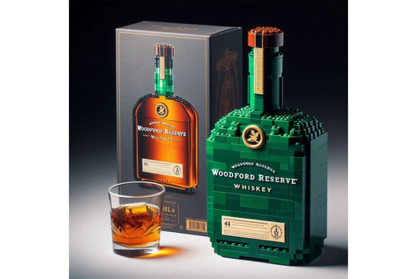 Whiskey Bottle Building Blocks