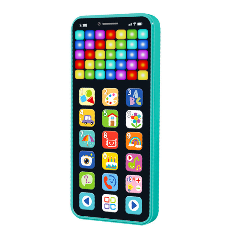 Toy Learning Play Cell Phone with 8 Functions and Dazzling Lights Interactive Toy for Toddler Baby Kids Boys Girls