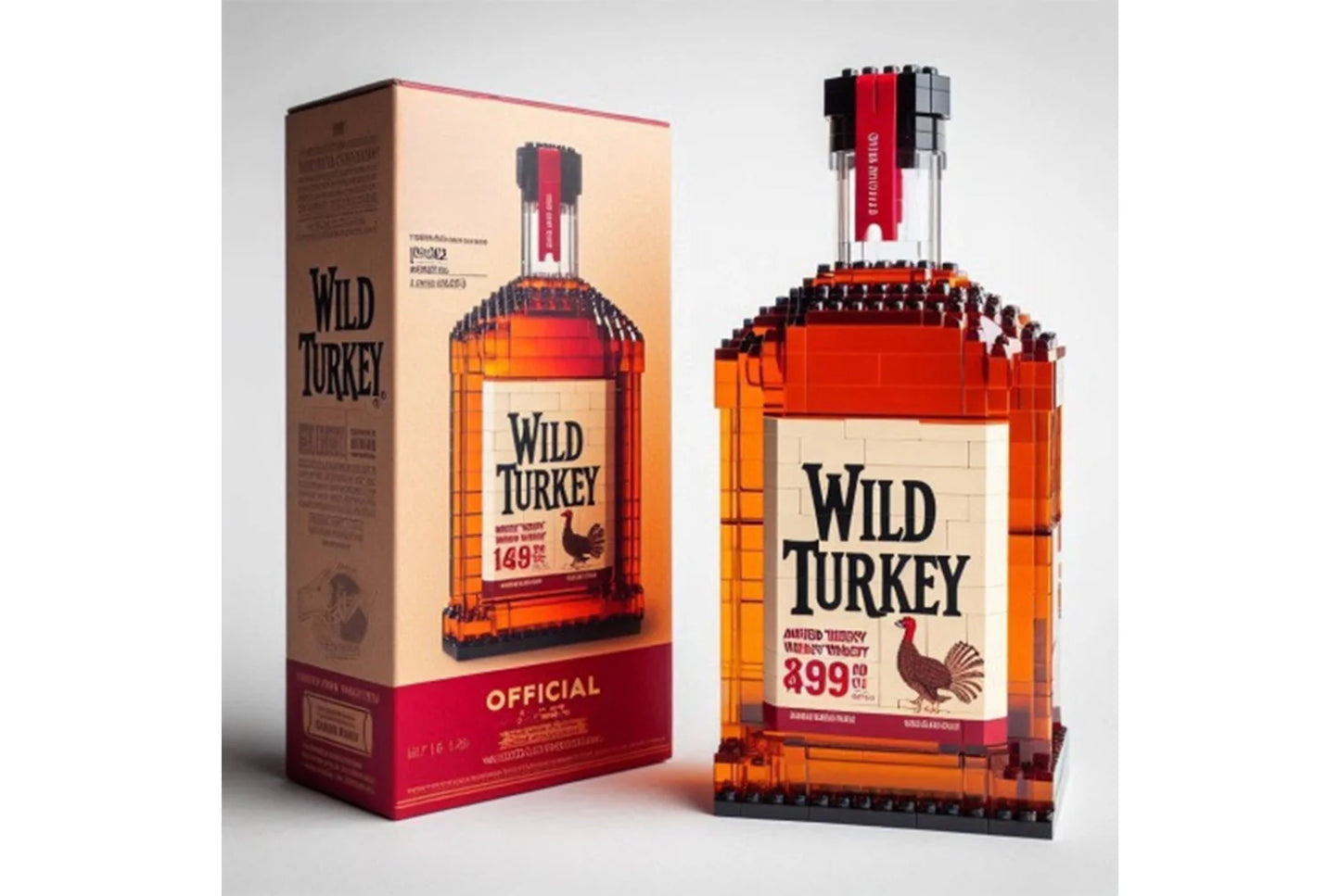 Whiskey Bottle Building Blocks