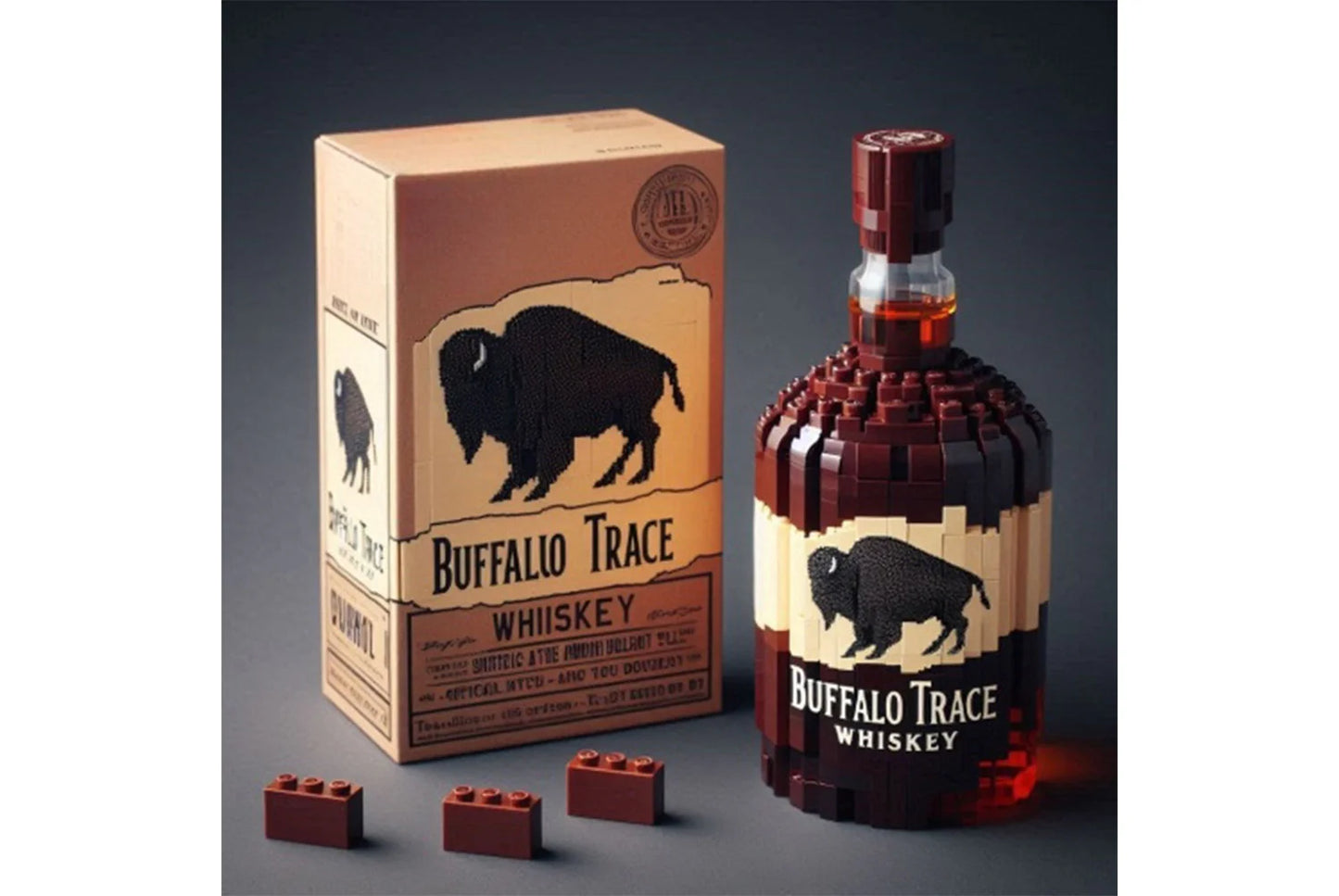 Whiskey Bottle Building Blocks