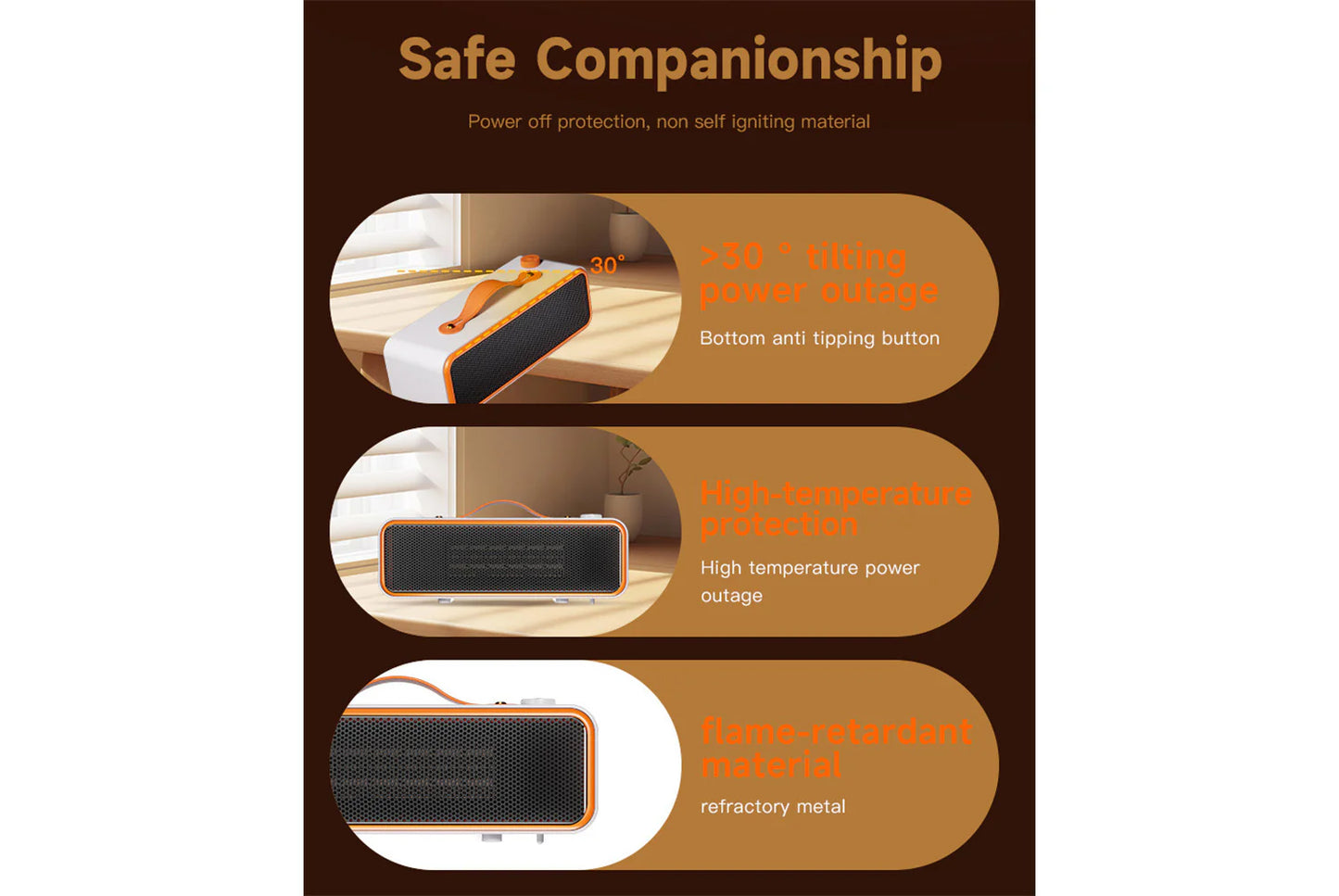 Home Mini Heater | Office Desk Heater | Low-Energy Hand Warmer