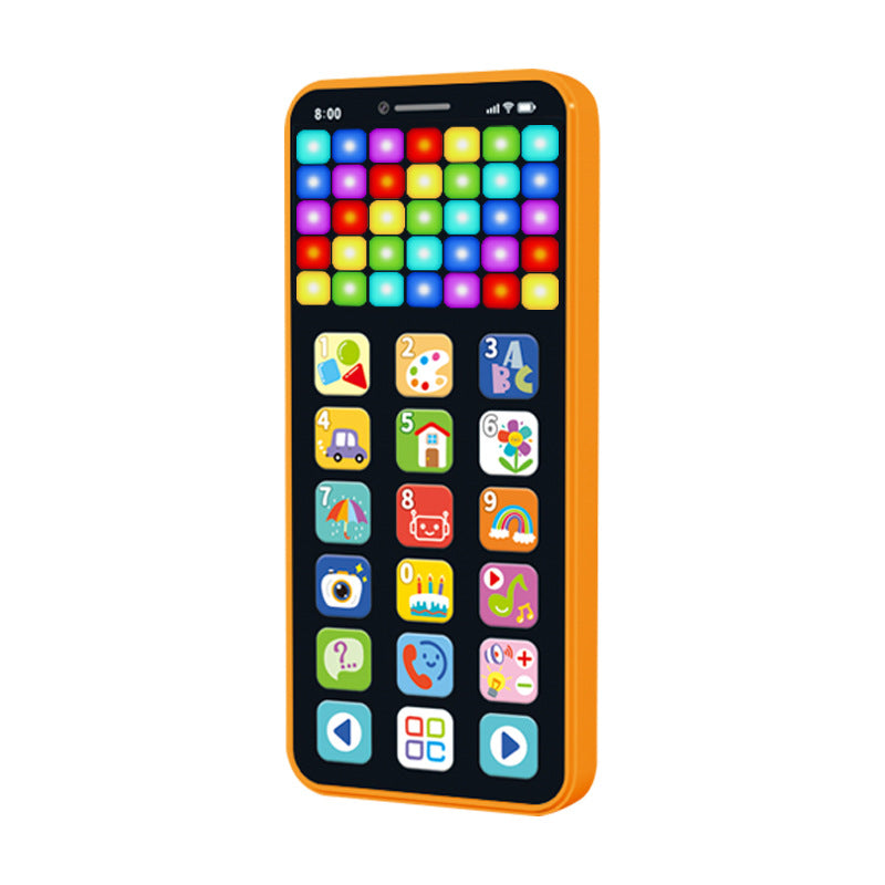 Toy Learning Play Cell Phone with 8 Functions and Dazzling Lights Interactive Toy for Toddler Baby Kids Boys Girls