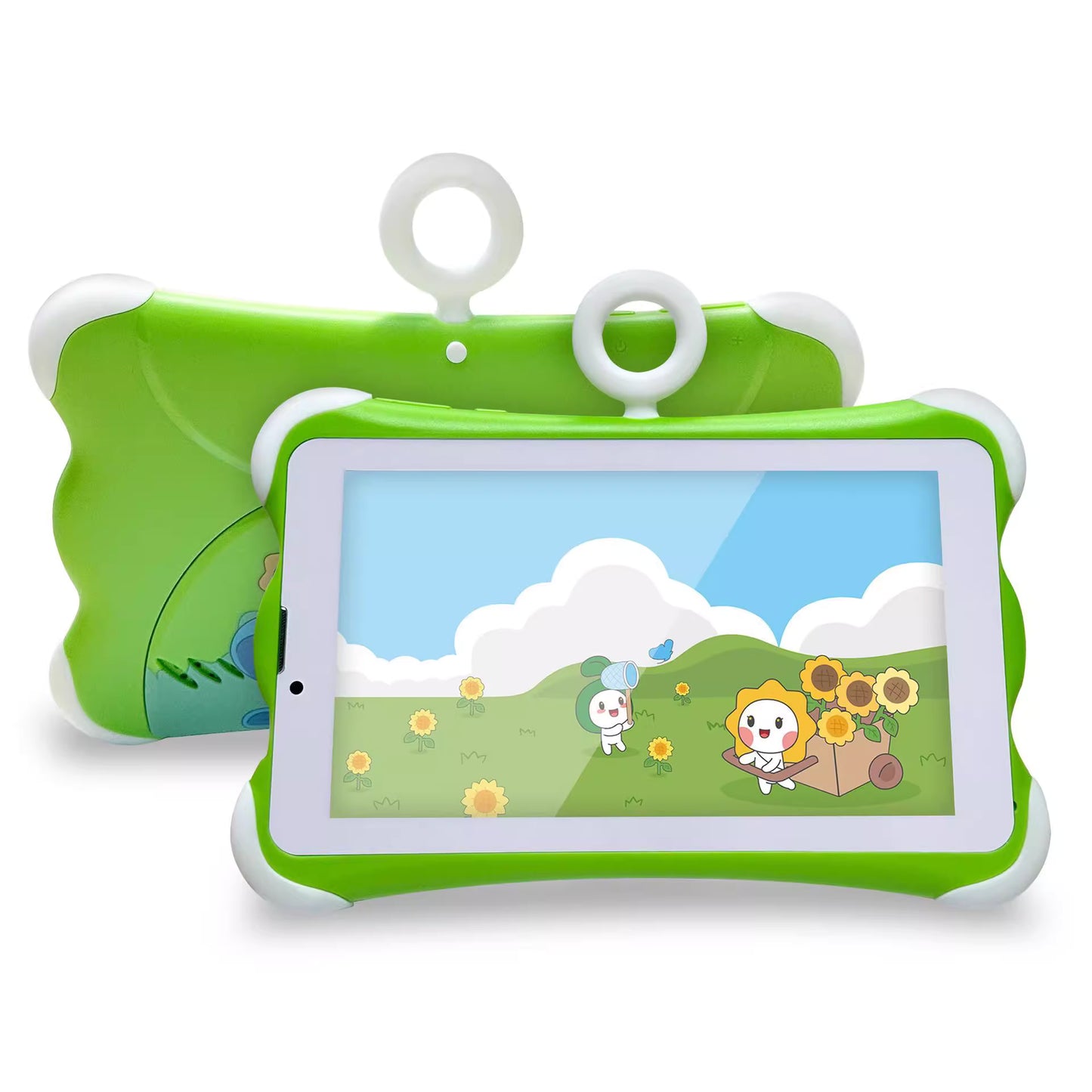 Kids Tablet 7 inch Android 12, 4GB RAM 32GB ROM, WiFi, Dual Camera with Silicone Case