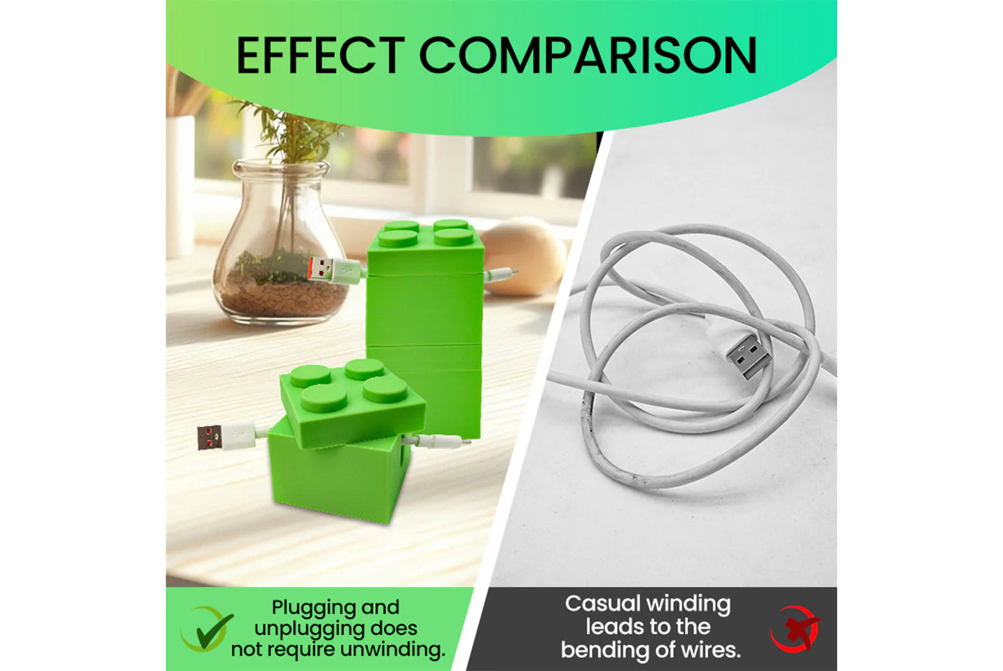 Creative Building Block Cable Organizer