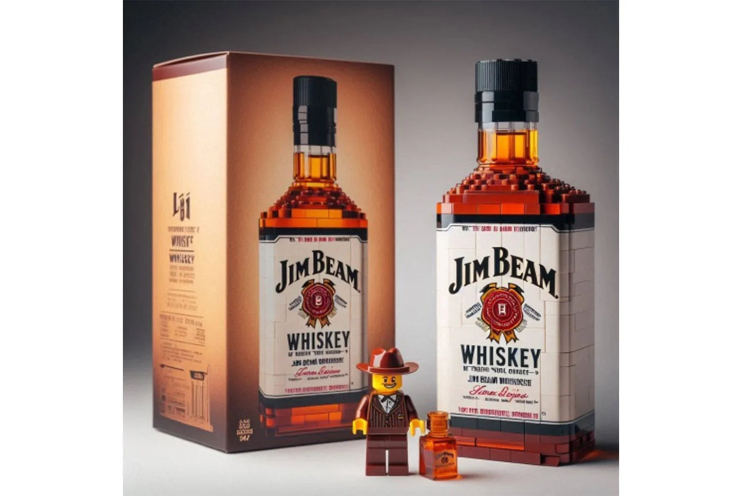 Whiskey Bottle Building Blocks