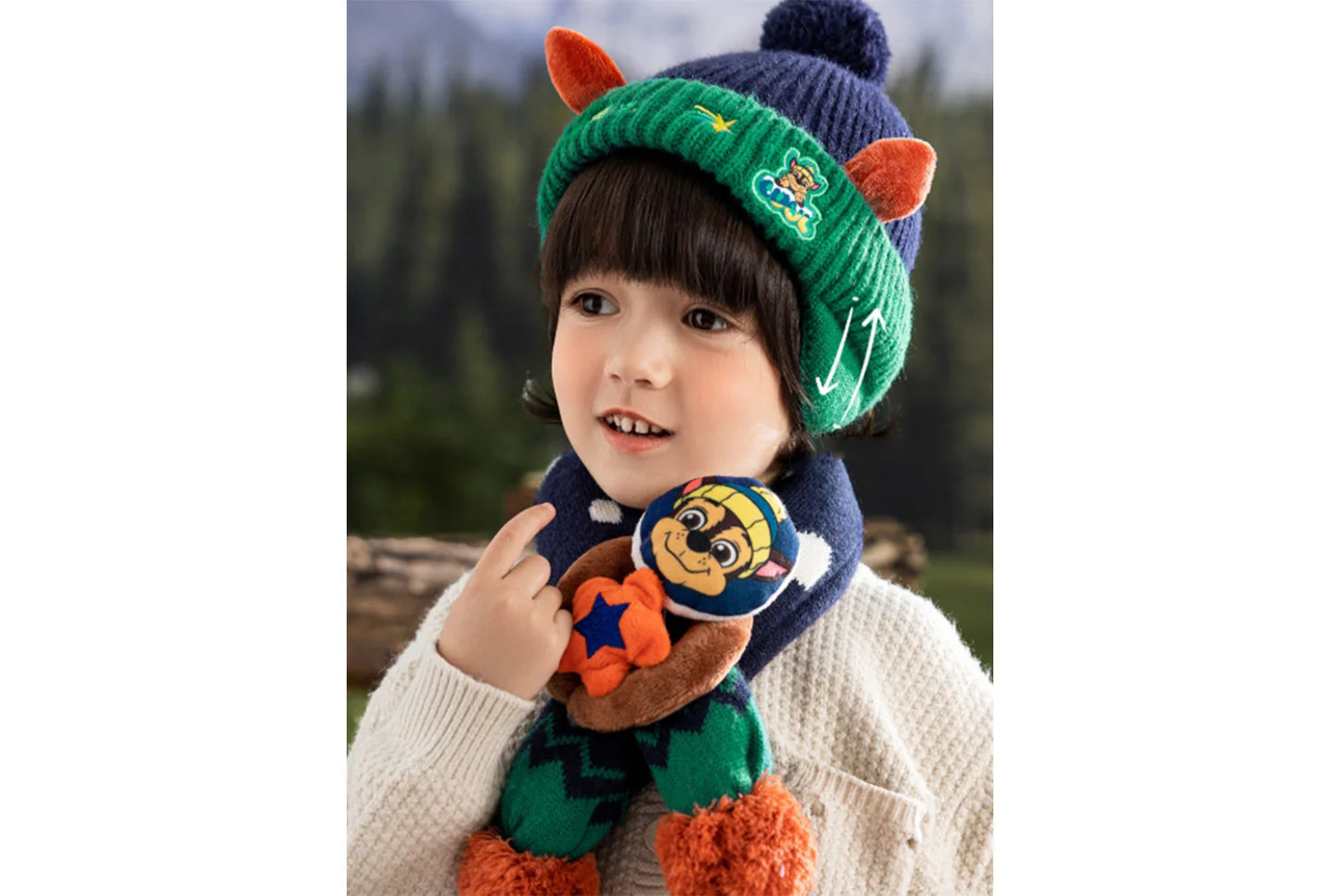 Paw Patrol Children's Hat and Scarf Two-Piece Set