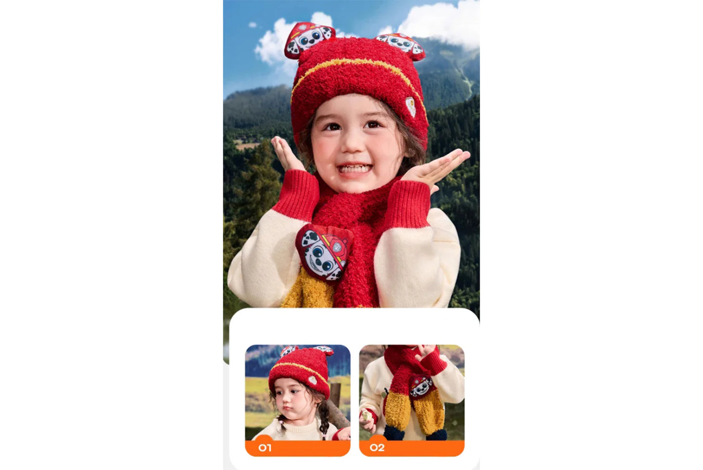 Paw Patrol Children's Warm Half-Fleece Knit Hat
