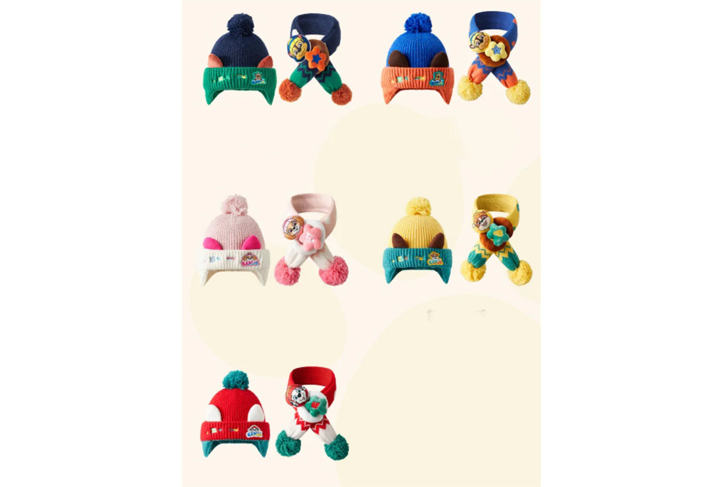 Paw Patrol Children's Hat and Scarf Two-Piece Set