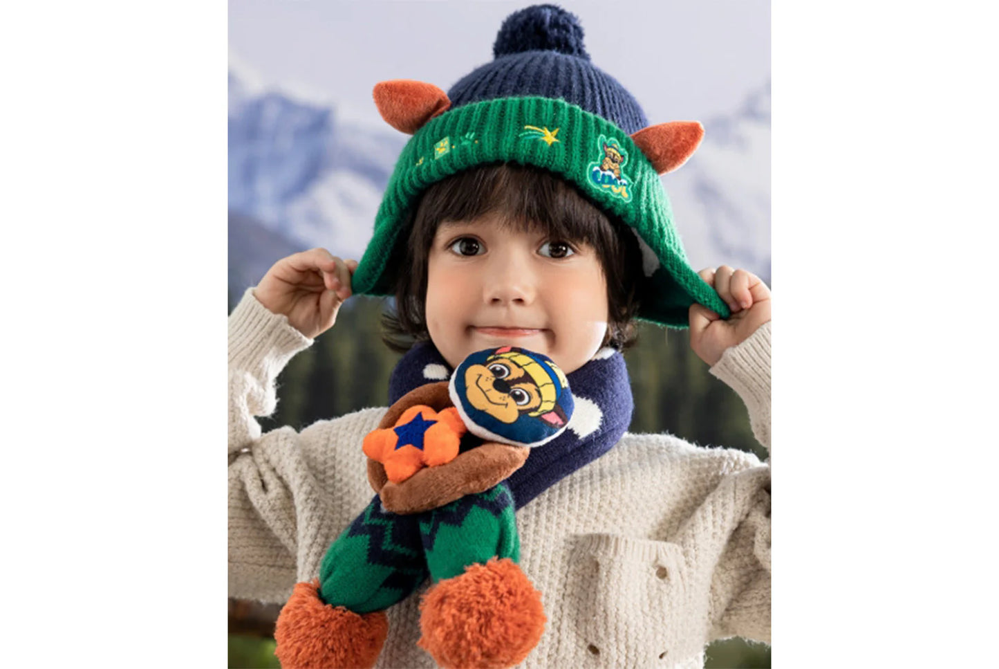 Paw Patrol Children's Hat and Scarf Two-Piece Set