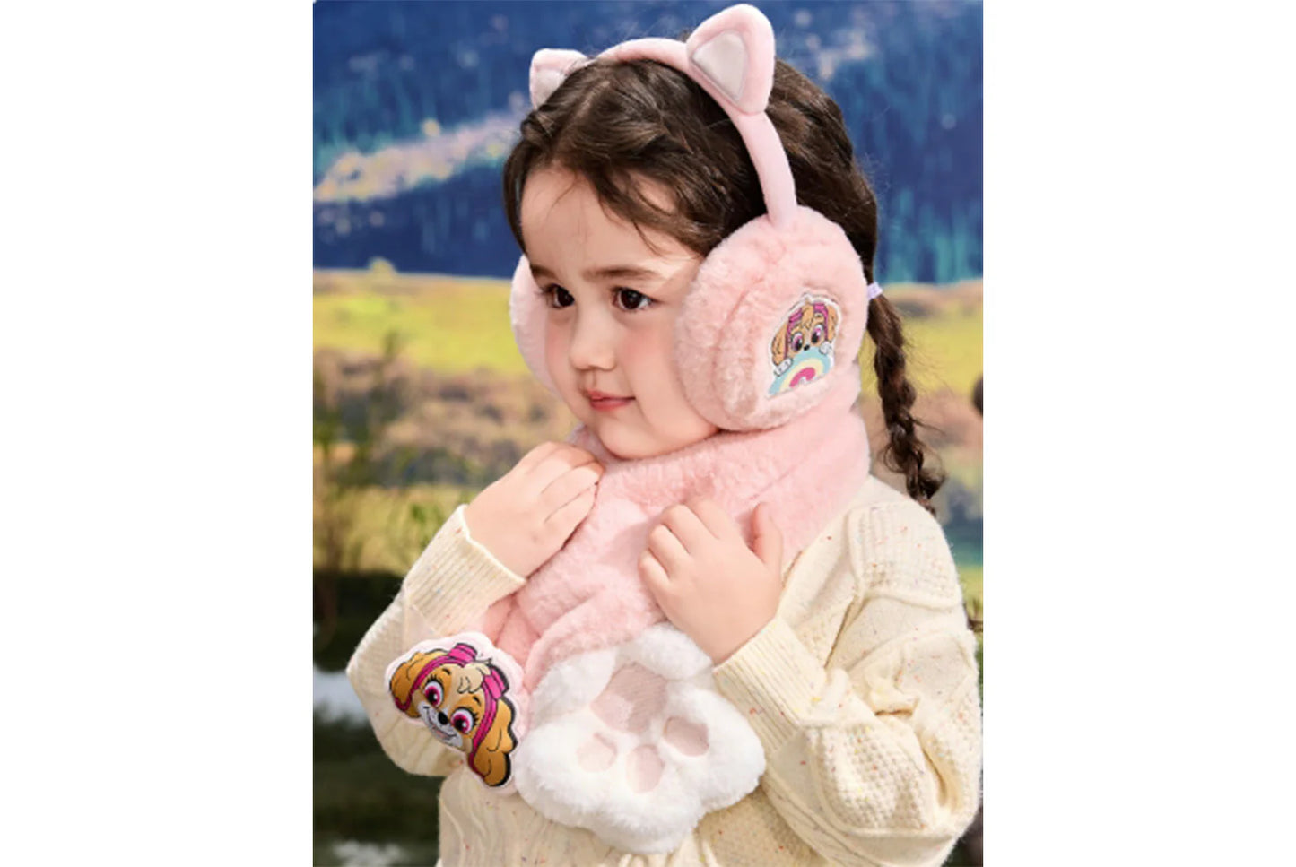 Paw Patrol Children's Warm Scarf and Earmuff Set