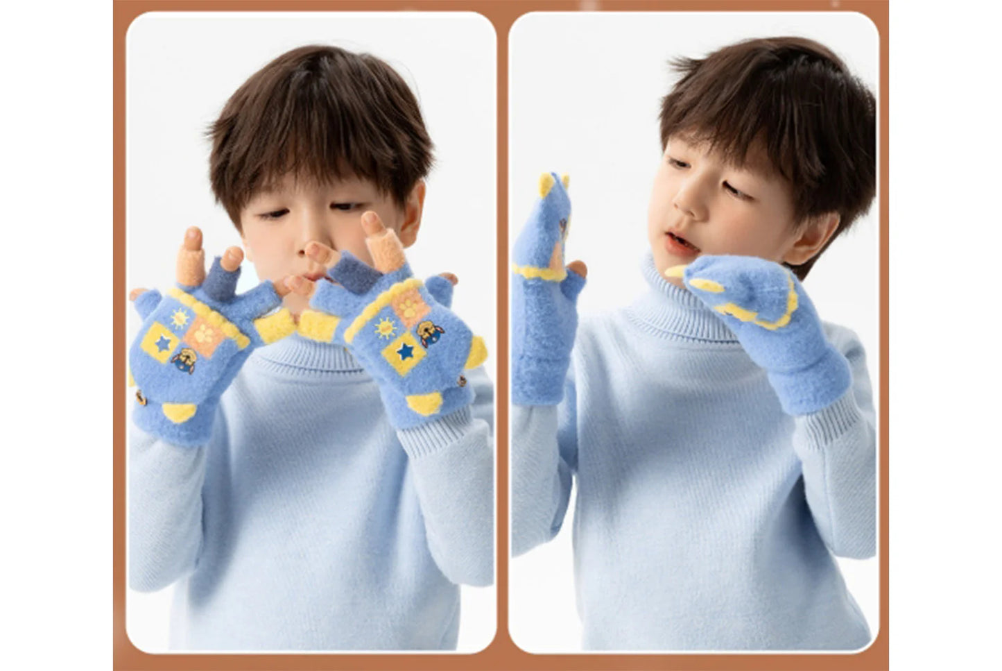 Paw Patrol Children's Flap-Fingerless Warm Gloves