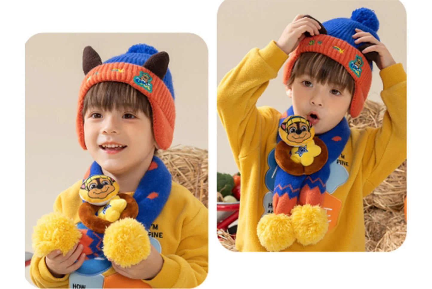 Paw Patrol Children's Hat and Scarf Two-Piece Set