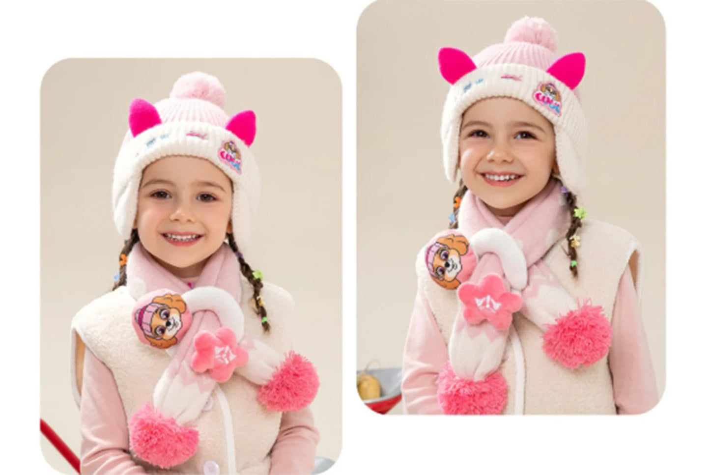 Paw Patrol Children's Hat and Scarf Two-Piece Set