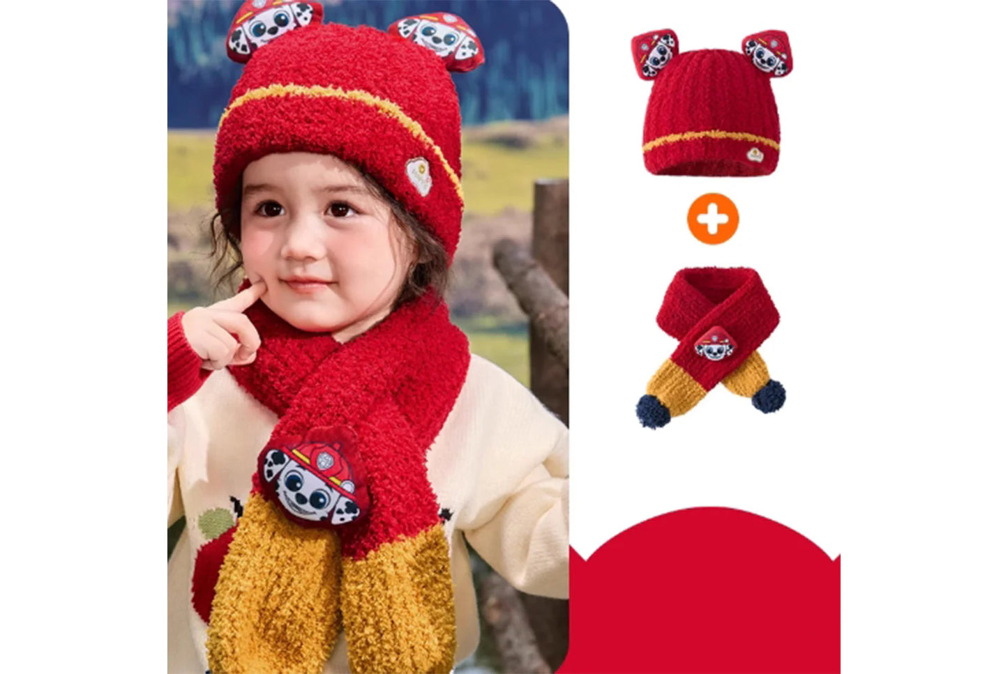 Paw Patrol Children's Warm Half-Fleece Knit Hat