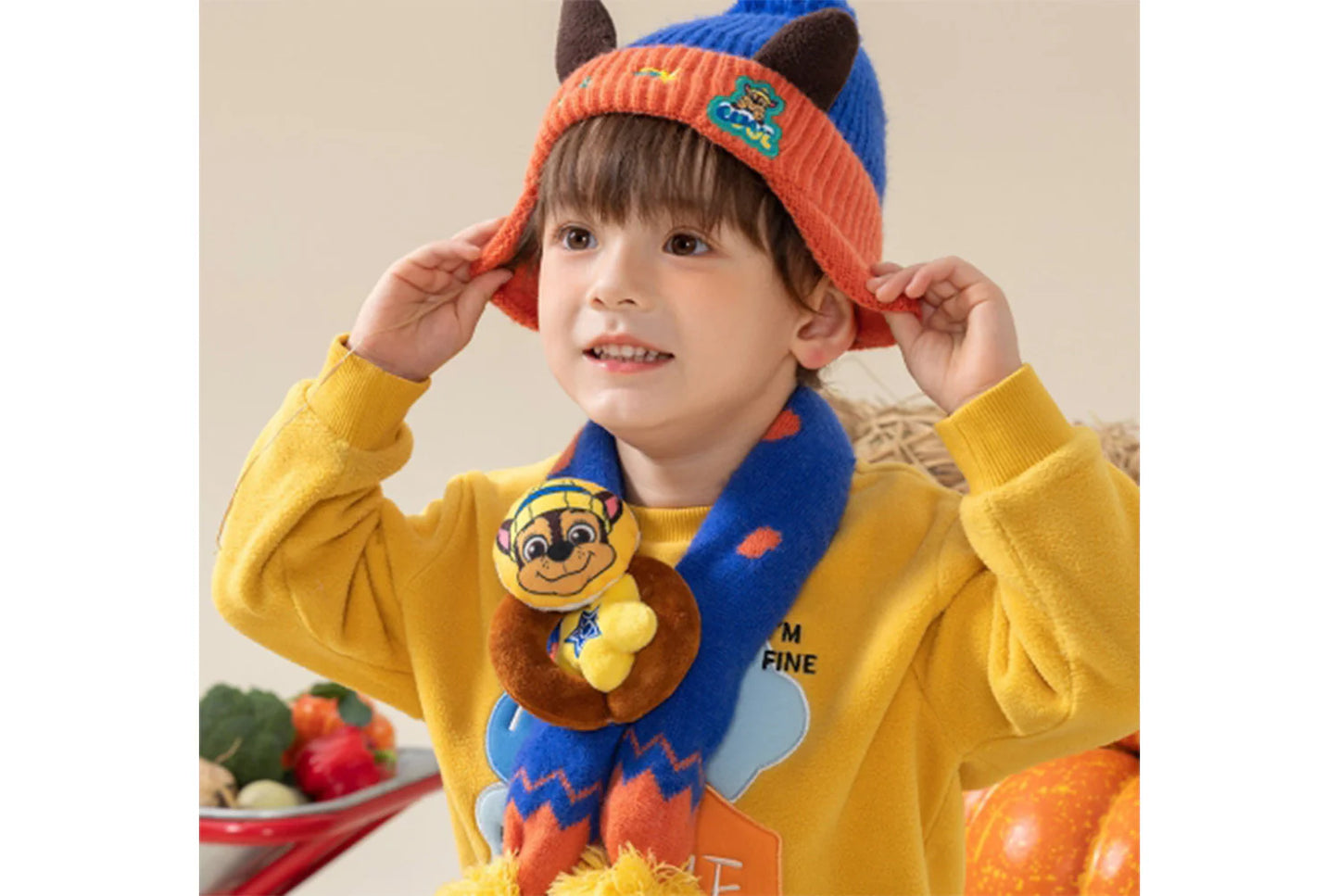 Paw Patrol Children's Hat and Scarf Two-Piece Set