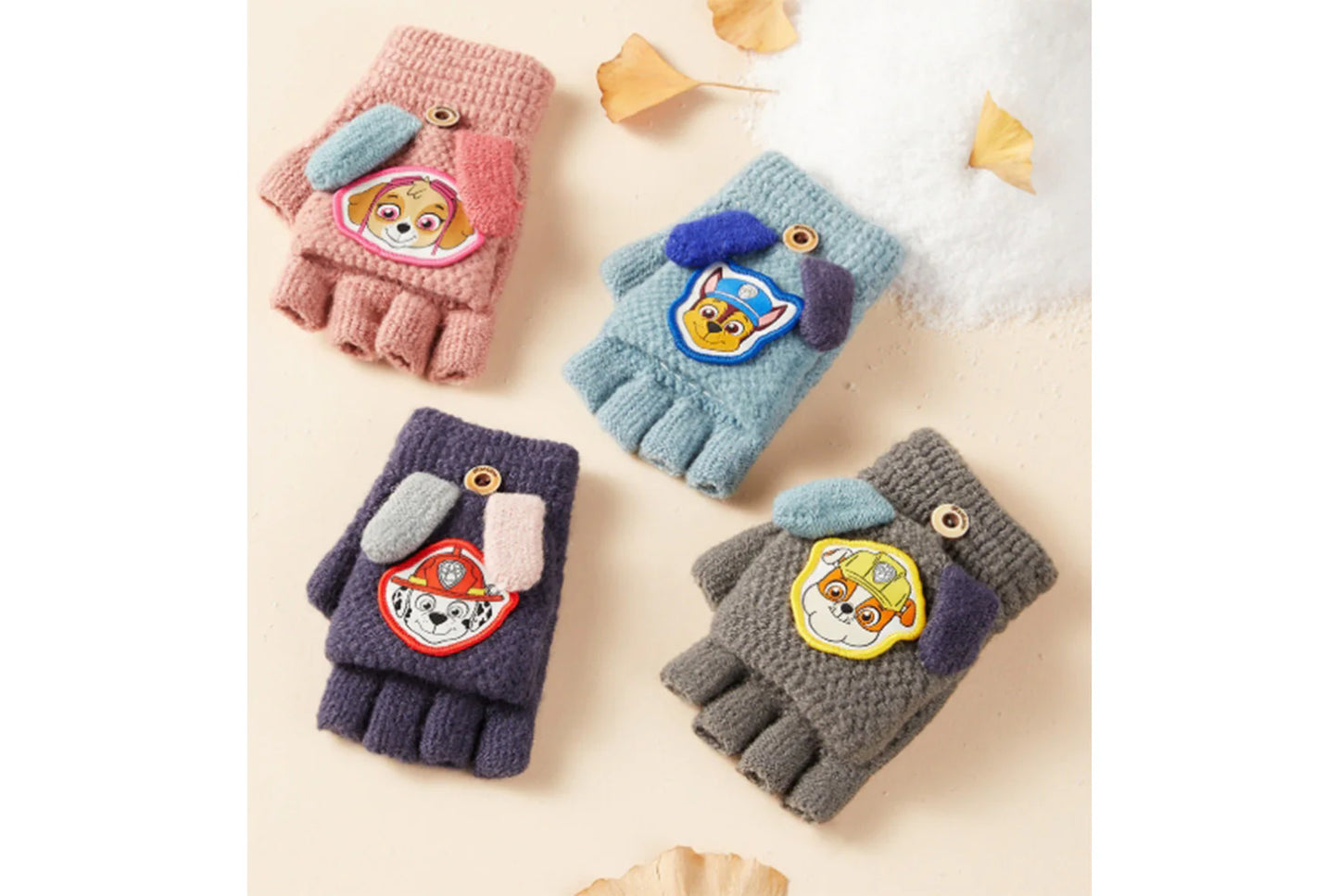 Paw Patrol Children's Flap-Fingerless Warm Gloves
