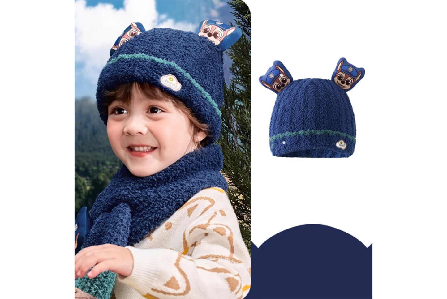 Paw Patrol Children's Warm Half-Fleece Knit Hat
