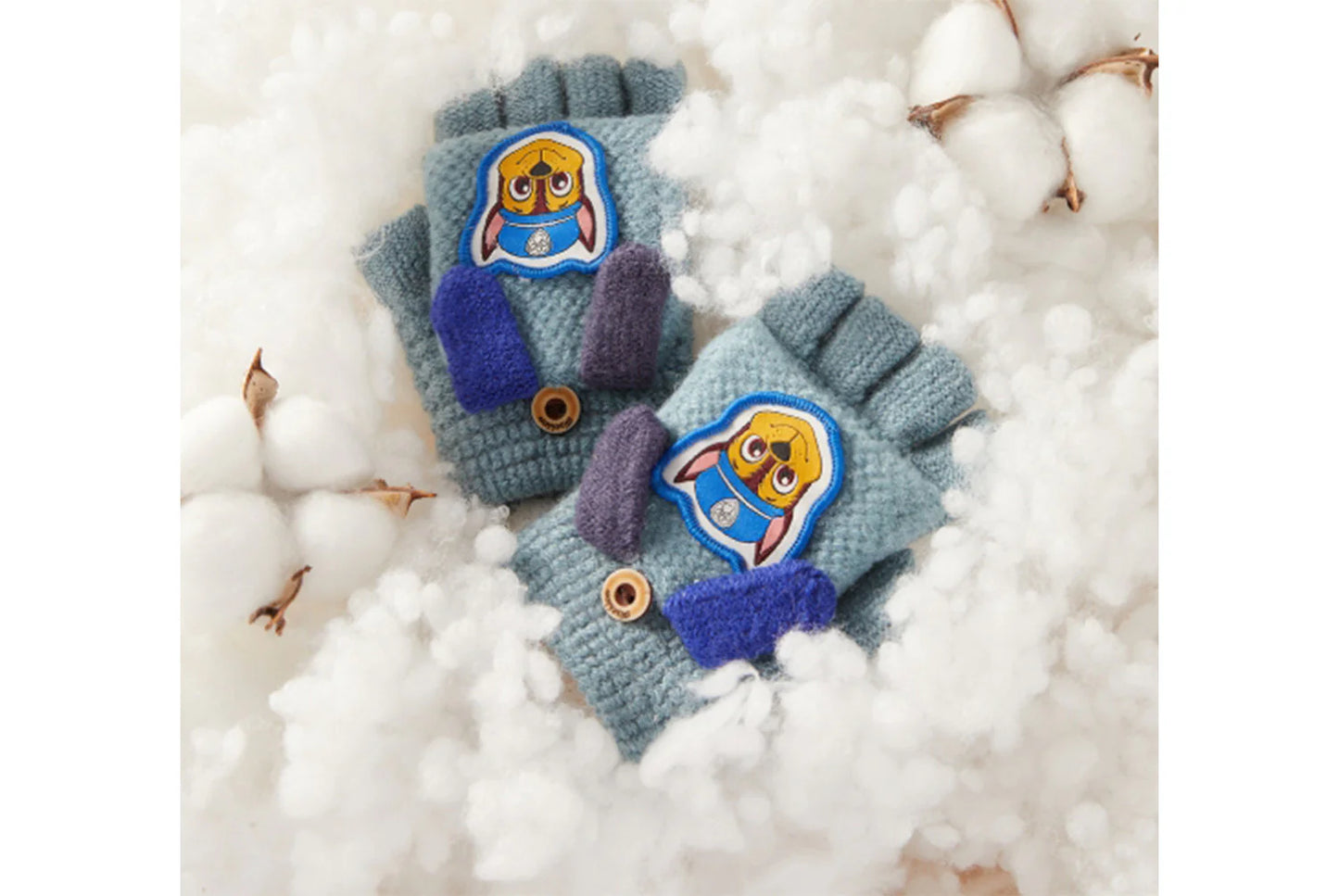 Paw Patrol Children's Flap-Fingerless Warm Gloves