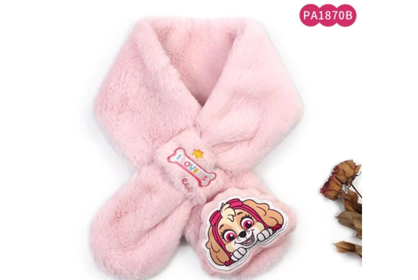 Paw Patrol New Year Red Children's Warm Scarf (Adjustable)