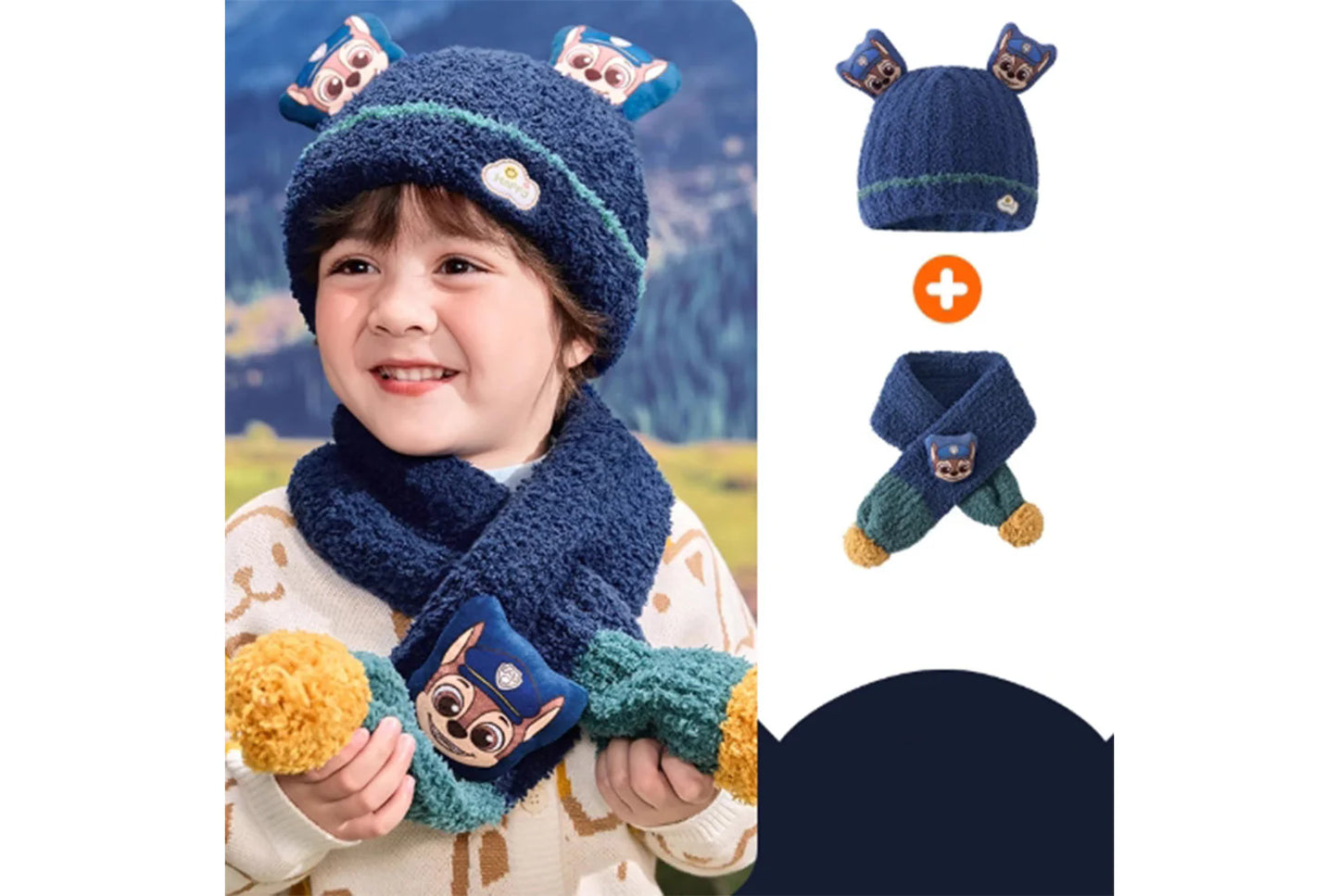 Paw Patrol Children's Warm Half-Fleece Knit Hat