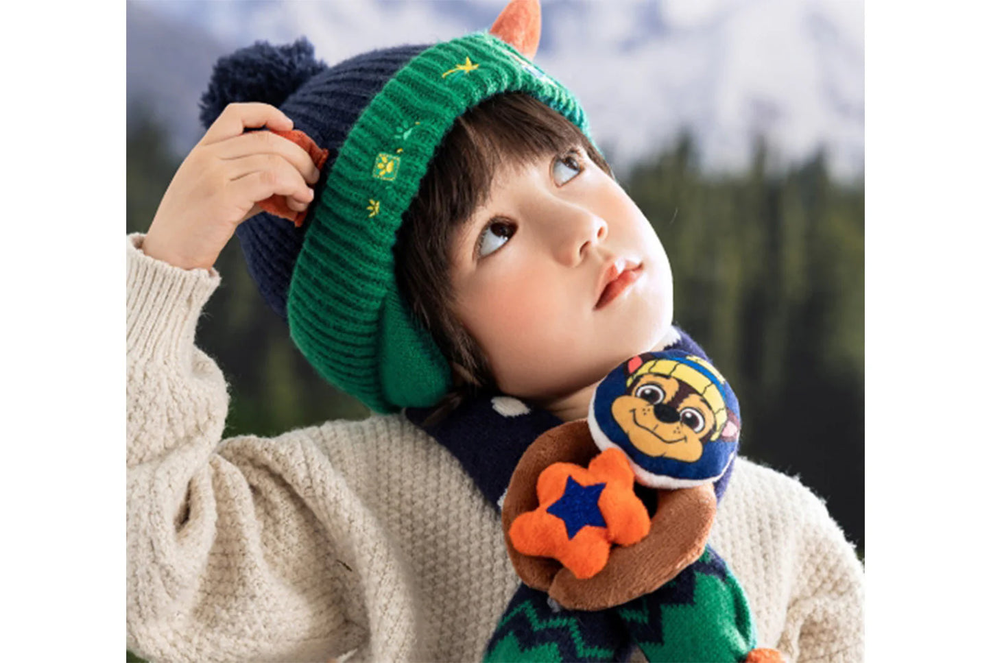 Paw Patrol Children's Hat and Scarf Two-Piece Set