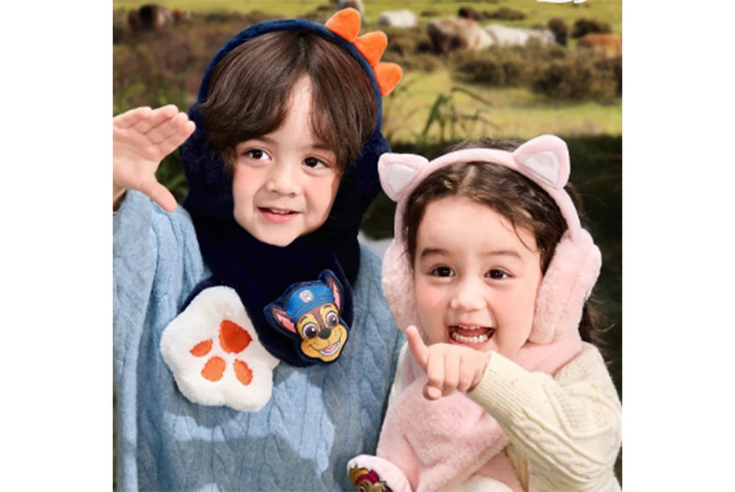 Paw Patrol Children's Warm Scarf and Earmuff Set