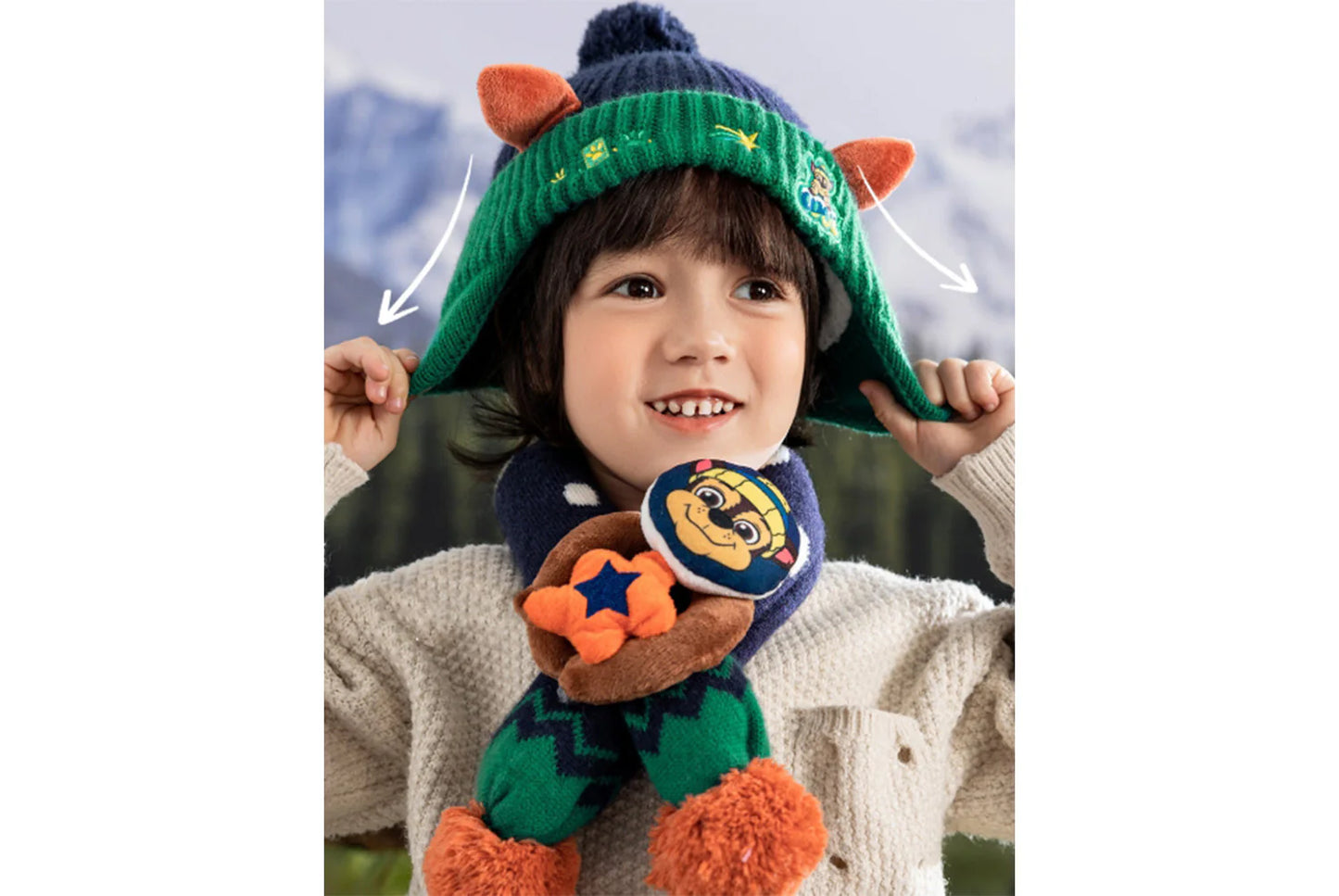Paw Patrol Children's Hat and Scarf Two-Piece Set
