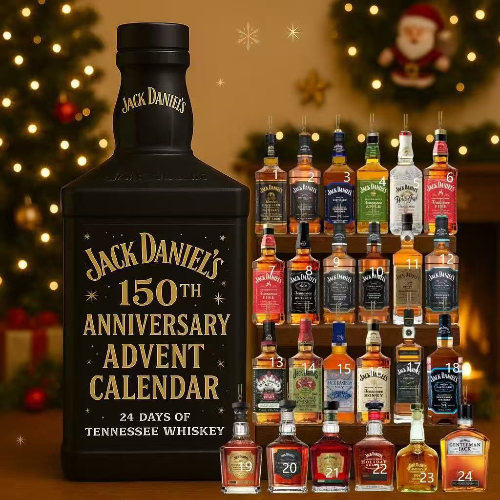 Whiskey Advent Calendar, 2025 New Whiskey Advent Calendar, 24 Days of Christmas Advent Calendar Boxes, A Daily Tasting Journey Through the Diverse Flavors of W-hiskey