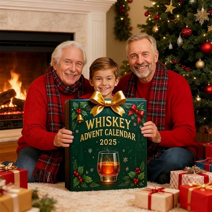 Whiskey Advent Calendar, 2025 New Whiskey Advent Calendar, 24 Days of Christmas Advent Calendar Boxes, A Daily Tasting Journey Through the Diverse Flavors of W-hiskey