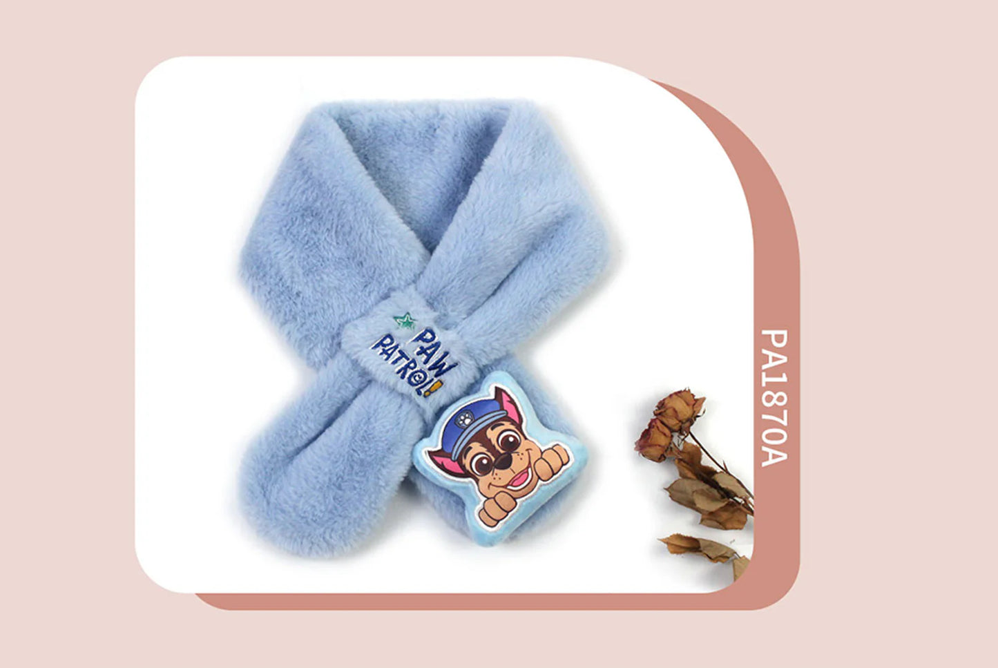 Paw Patrol New Year Red Children's Warm Scarf (Adjustable)