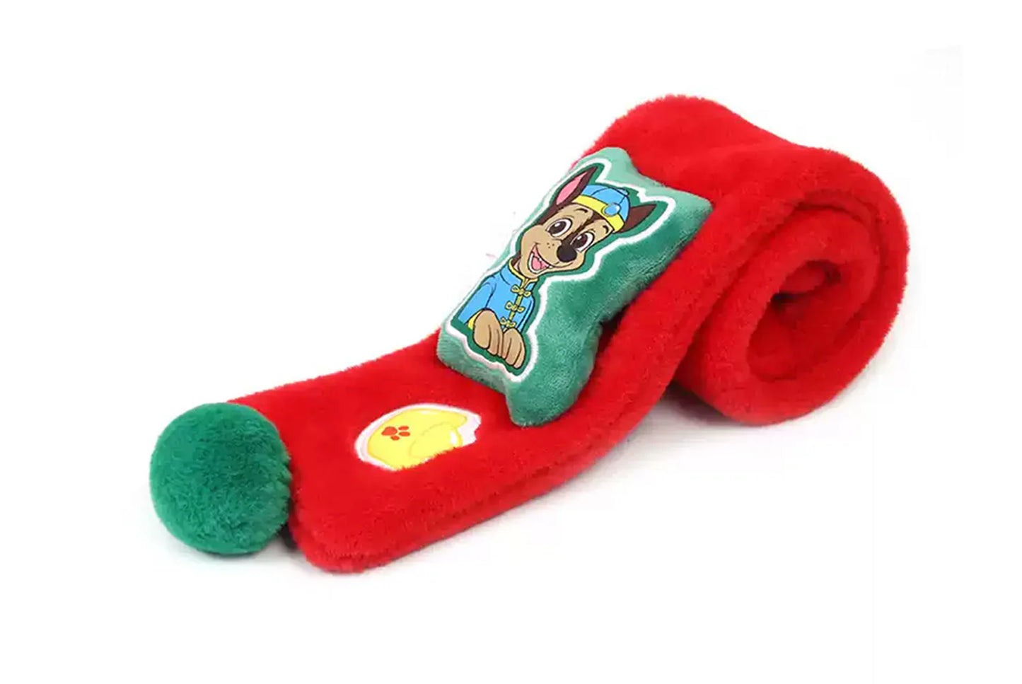 Paw Patrol New Year Red Children's Warm Scarf (Adjustable)
