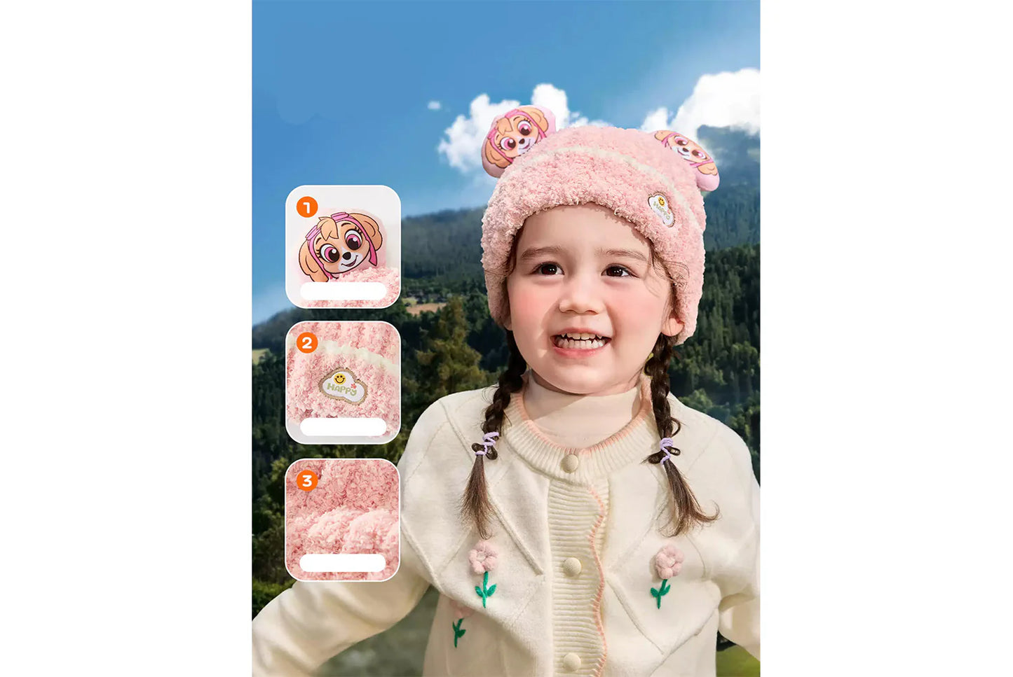 Paw Patrol Children's Warm Half-Fleece Knit Hat